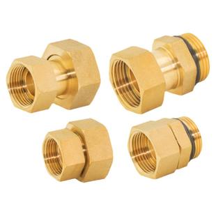 全铜内外丝活接等径内丝变径活动接头6分转4分活接头1寸水表配件