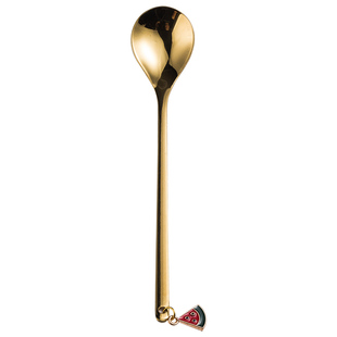 女生304不锈钢餐具勺子创意可爱礼品套装长款咖啡搅拌勺甜品杯勺