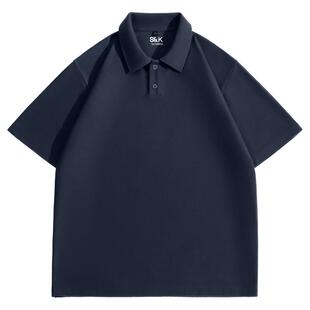 班尼路S&K系列华夫格POLO衫男士休闲重磅翻领抗皱短袖男士体恤LF