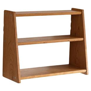 掬涵实木桌面置物架多层收纳架墙上置物架茶杯架茶壶架茶具收纳架