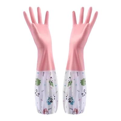 长款洗碗手套加绒女防水