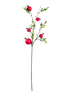 中式插花高仿真石榴果树枝花艺