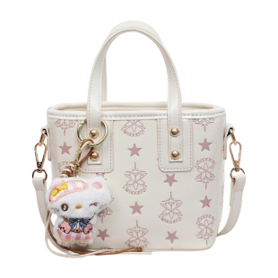 高级感轻奢小众手拎包包女款2026新款春外出精致水桶包单肩斜挎包