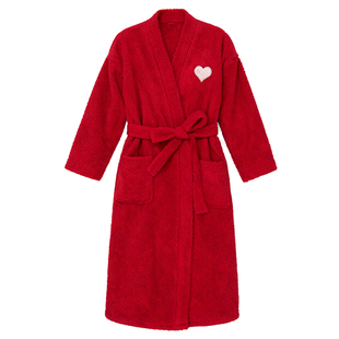 DPLAYSWEET【暖暖绒】珊瑚绒保暖浴袍睡袍加绒加厚睡衣新婚本命年