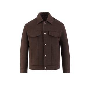 毛呢外套男秋冬季加棉加厚保暖商务休闲行政夹克休闲短款呢子大衣