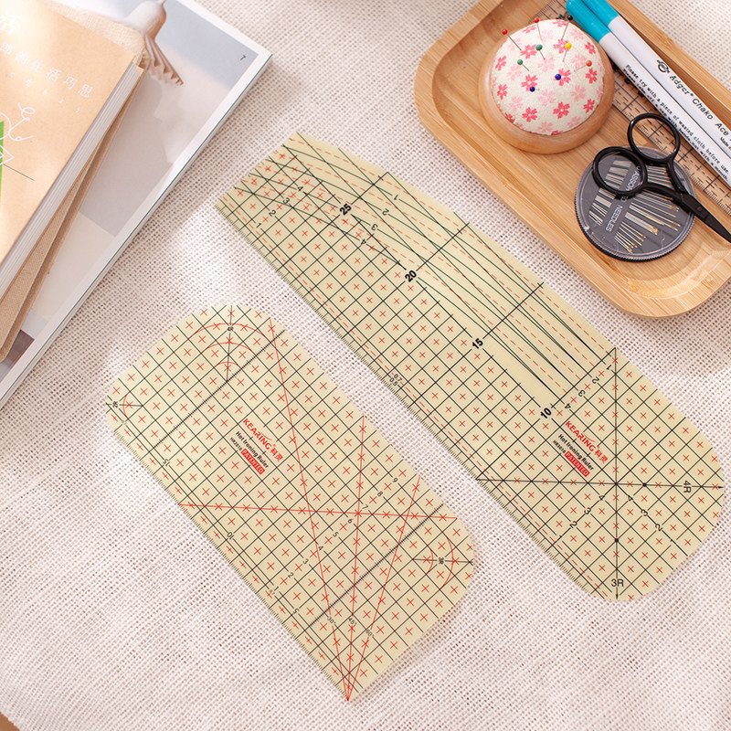 筱布叮 科灵熨烫缝份尺 拼布尺整规熨斗定规尺服装手工diy工具