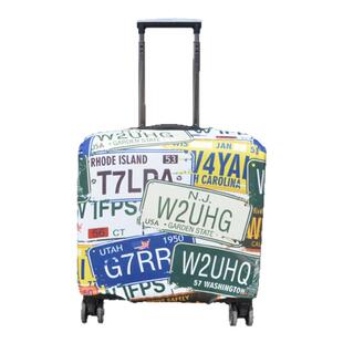 弹力登机拉杆箱套旅行行李套横款版18寸20寸加厚耐磨儿童卡通图案