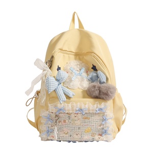 日系痛包双肩大容量小众ins学生上课背包轻便中学生初中女生书包