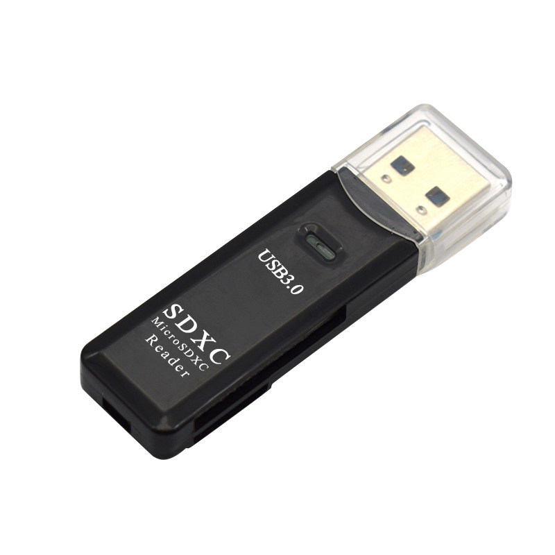 USB3.0高速手机内存sd卡读卡器车载音乐单反相机tf二合一读卡器