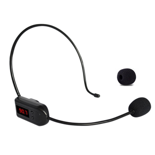 无线麦克风话筒小蜜蜂扩音器头戴式耳麦教师导游上课专用FM调频麦