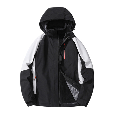 稻草人2025新款户外冲锋衣男女两件套三合一防风防水可拆卸内胆潮