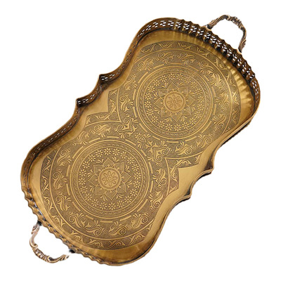 费灵家居黄铜托盘手工制品
