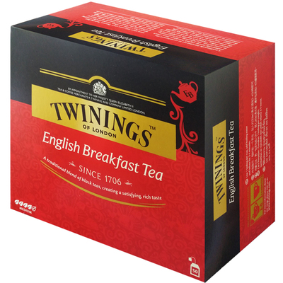 英国twinings川宁50英式早餐红茶