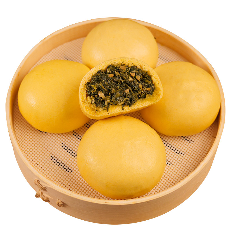 【粗粮低脂】邯雪小白菜菜团子四种口味早餐荠菜小白菜饱腹酸菜