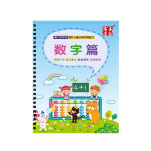 全6册儿童凹槽练字帖汉字拼音2数字描红本3-6岁儿童初学者写字帖拼音练习小幼小衔接幼儿园学一年级笔画描红练字本启认知蒙早教书