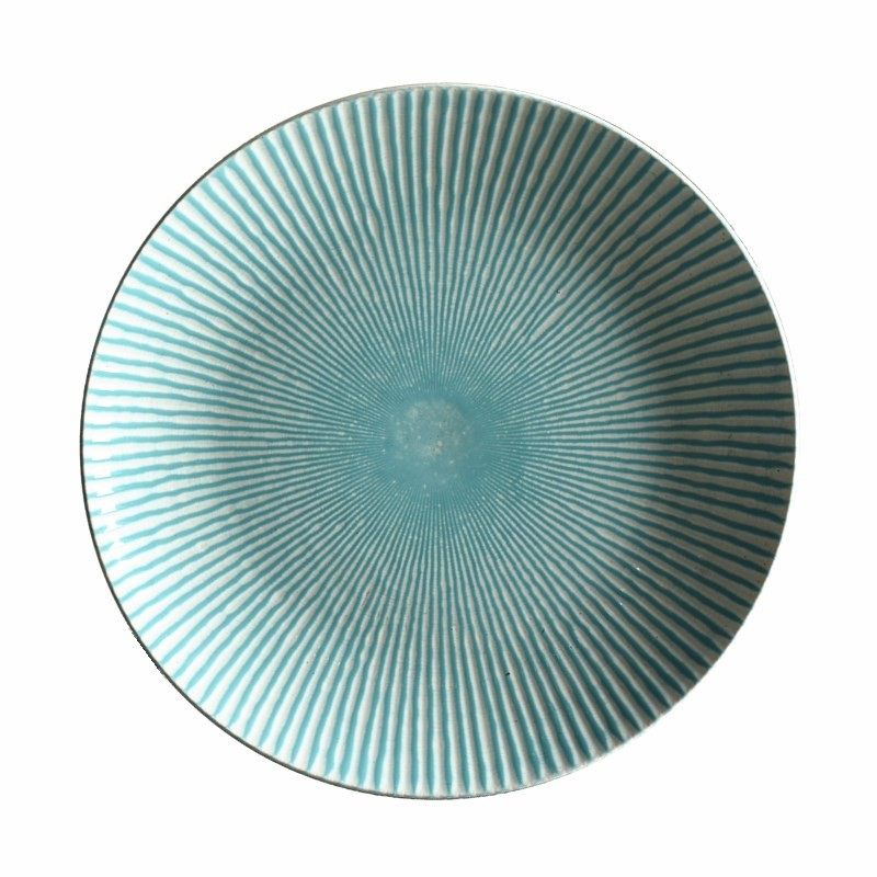 艺家盘子陶瓷菜盘创意家用餐具简约面碗日式菜碟圆形碟子早餐盘子