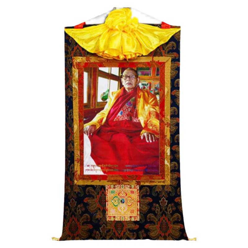 龙钦龙萨传承祖师阿秋珐王唐卡