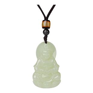 宫里上新观音吊坠男款和田玉项链玉佛玉石挂绳生日礼物送男朋友