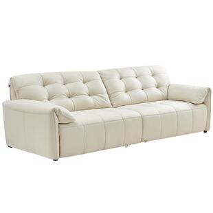 全友家居现代简约多功能电动真皮沙发2026新款客厅折叠两用沙发床