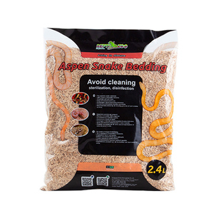 Reptizoo瑞皮蛇垫材宠物蛇用白杨木屑球蟒造景爬宠饲养箱爬虫用品