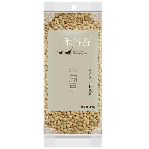 一禾谷香生小扁豆500g五谷杂粮甘肃绿扁豆滨豆灰豆子