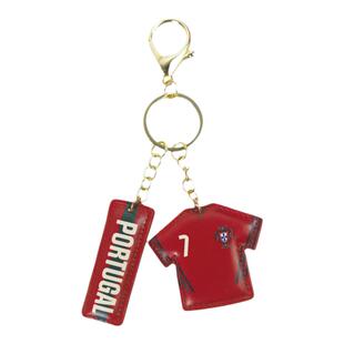 【官方正版】葡萄牙国家队｜新款C罗足球迷钥匙链皮钥匙扣挂件