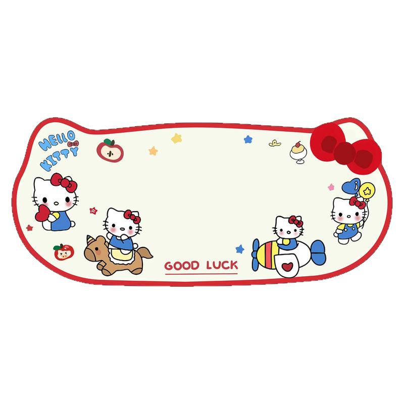 可爱HelloKitty鼠标垫超大垫子硅藻电脑键盘学习书桌垫子餐桌防脏