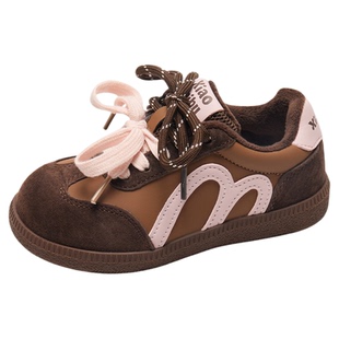 小米步女童板鞋2025冬季新款轻便鞋子儿童加绒运动鞋男童休闲鞋子