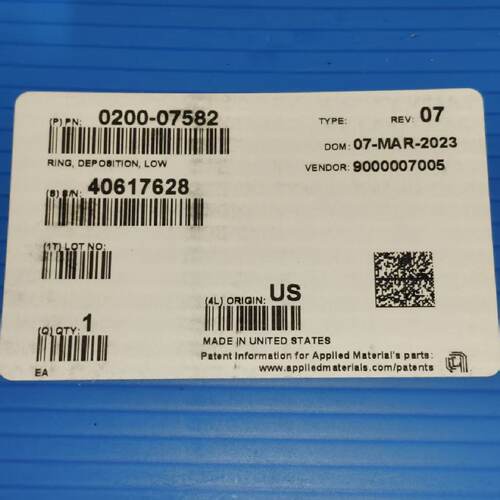 AMAT应用材料 0200-07582密封环，300mm规格-议价