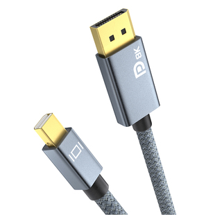 ULT-unite 迷你minidp转dp线1.4雷电2笔记本4K144hz转接头显示器8K60h音视频连接线dp母口显卡笔记本接显示器