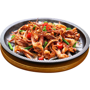 味知香铁板鱿鱼须300g快手菜预制菜家用半成品菜门店同款年夜饭