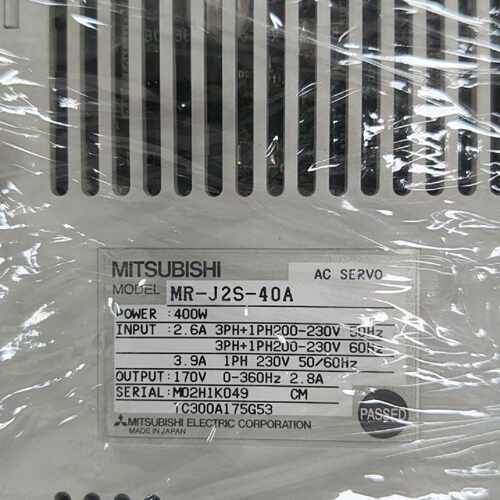 议价Mitsubishi J2s 400W Servo Motor Excellent Condition Exce