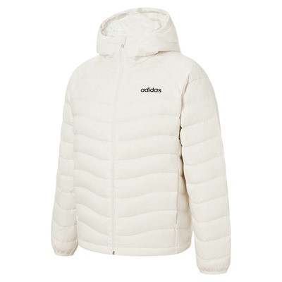 adidas阿迪达斯羽绒服官方正品秋冬短款连帽男女鸭绒外套JW1681
