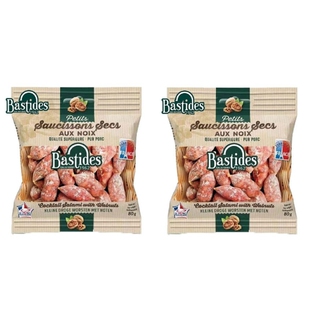 法国Bastides 百思达风干萨拉米香肠 肉枣 核桃小香肠80g