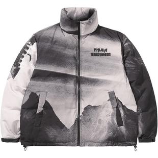 MISHKA大眼球潮牌 x 变形金刚合作系列 春季印花羽绒服外套美式