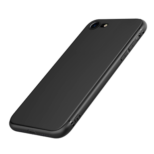 适用苹果7手机壳黑色超薄iphone7plus手机套男磨砂肤感简约纯色新款iphone7保护套全包苹果7plus软壳防摔边框