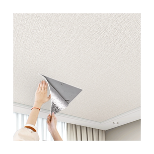 天花板贴纸自粘屋顶隔音吊顶遮丑装饰棚顶壁纸墙顶掉皮专用墙贴纸
