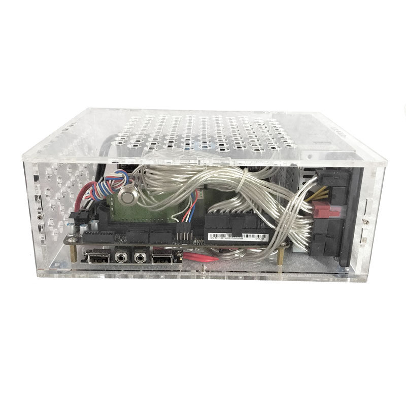 简约 ITX全透明 电脑主机箱 小1U/FLEX电源 个性 客厅HTPC 亚克力