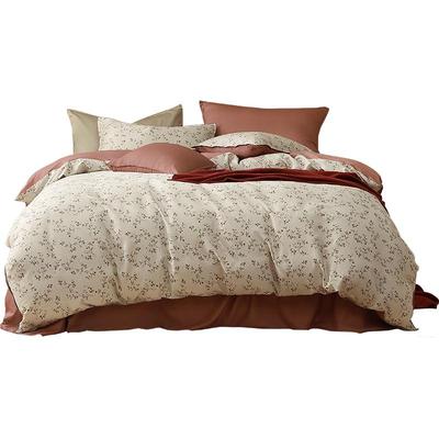 水星家纺中古风长绒棉抑菌四件套