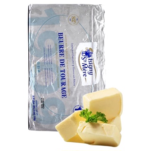 伊斯尼黄油片1kg 法国进口伊斯尼片状黄油可颂羊角包起酥油烘焙用