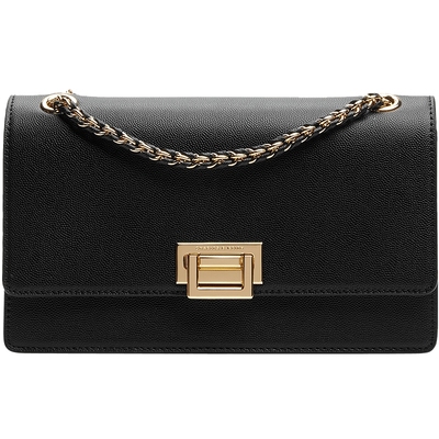 CHARLES&KEITH秋冬女包CK2-20840579金属扣链条单肩国王包婚包女