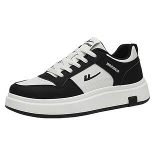 回力板鞋男鞋2026春季新款男士百搭运动鞋子厚底增高黑白熊猫鞋男