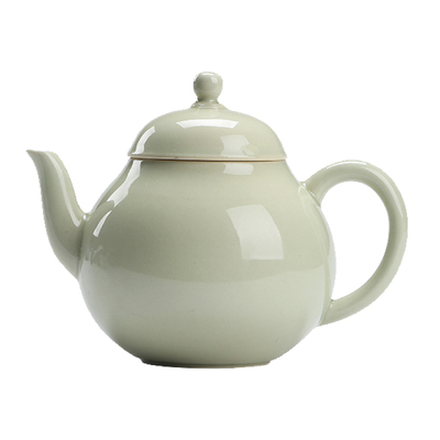手执青瓷陶瓷茶壶功夫茶具