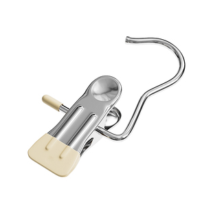 裤夹子家用无痕不锈钢多功能带挂钩裙子裤子收纳神器专用衣架裤架