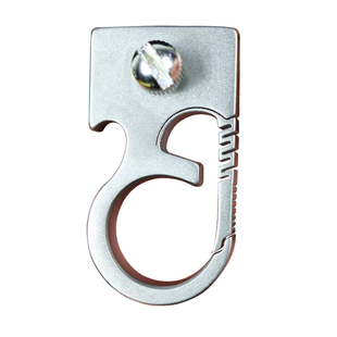 钛合金无架扁皮指环开瓶器钥匙扣有架无架多功能迷你户外海派弹弓