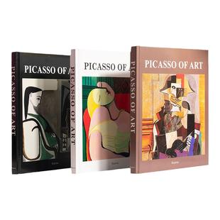毕加索画集英文艺术画册书房抽象装饰画桌面摆件PICASSO OF ART书