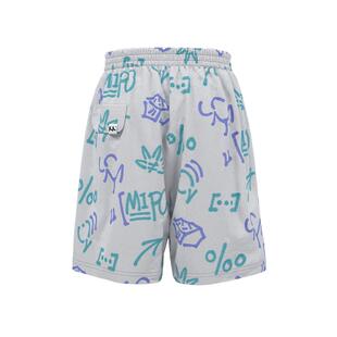 mipo夏季儿童短裤速干男女童轻薄款印花亲子户外工装凉快沙滩裤