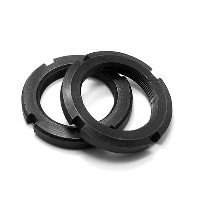 碳钢圆螺母止退螺帽开槽