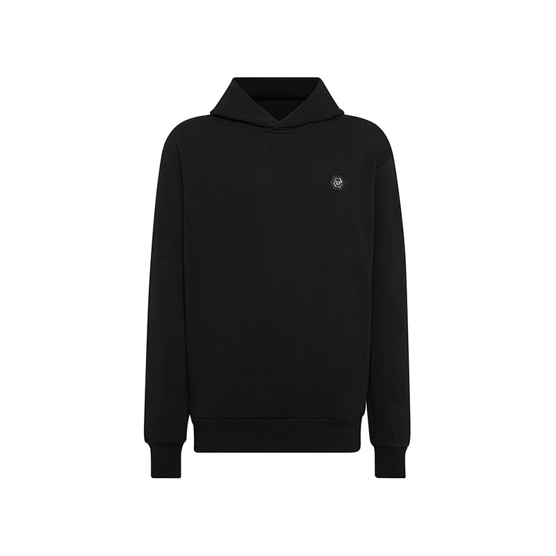 PHILIPP PLEIN 男士简约纯色连帽卫衣