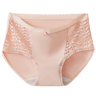 玛伦萨内裤女士纯棉全棉裆纯欲中腰蕾丝性感抑菌透气三角短裤头女